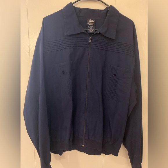 Vintage John Blair Zip Up Shirt XL - Picture 1 of 2
